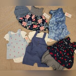 5 Just One You By Carter's Baby Dresses. NB Baby Outfits. 3m Baby Clothing
